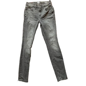 Edwin Jeans Candice 10” high rise skinny Grey Rinse denim jeans  size 25